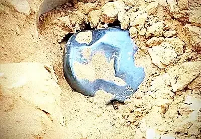 सांचौर में आसमान से गिरा पौने तीन किलो का रहस्यमयी धातु