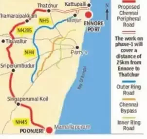 चेन्नई पेरिफेरल रिंग रोड संबंधी पुनर्वास योजना पर आएगा 356 करोड़ रुपए का खर्चा