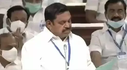 किसानों का 12,110 करोड़ रुपए का फसली ऋण माफ किया जाएगा: पलानीस्वामी