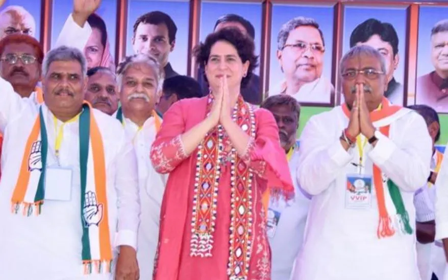कर्नाटक: विजयपुरा जिले में चुनावी सभा में क्या बोलीं प्रियंका वाड्रा?