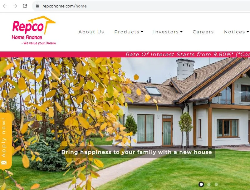 रेप्को होम फाइनेंस लि. ने वित्तीय परिणाम जारी किए