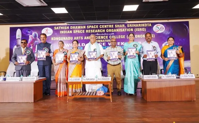 कोंगुनाडु आर्ट्स एंड साइंस कॉलेज में विश्व अंतरिक्ष सप्ताह समारोह मनाया गया