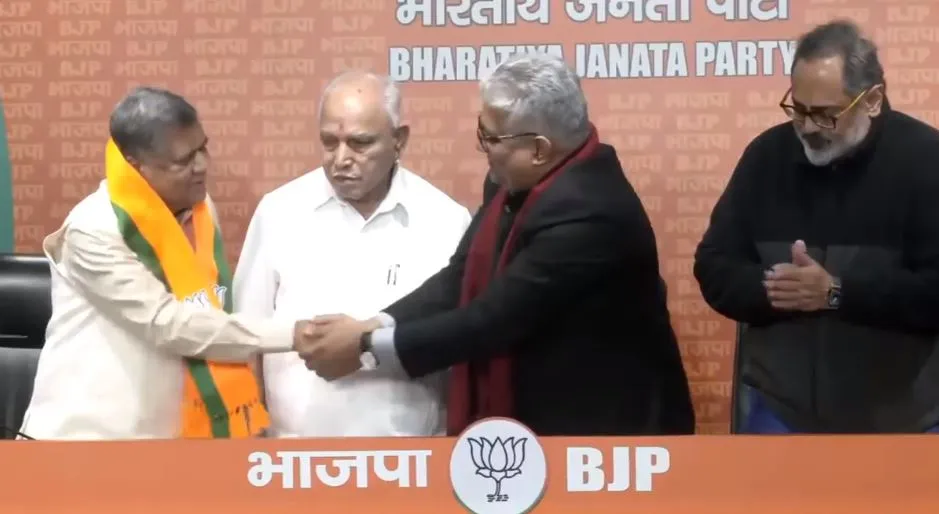 कर्नाटक के पूर्व मुख्यमंत्री जगदीश शेट्टार फिर से भाजपा में शामिल हुए