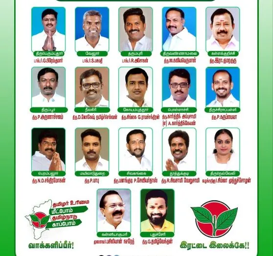 अन्नाद्रमुक ने तमिलनाडु में लोकसभा चुनाव के लिए उम्मीदवारों की घोषणा की