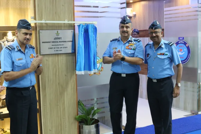 बेंगलूरु: वायुसेना की पहली आपातकालीन चिकित्सा प्रतिक्रिया प्रणाली का उद्घाटन किया गया