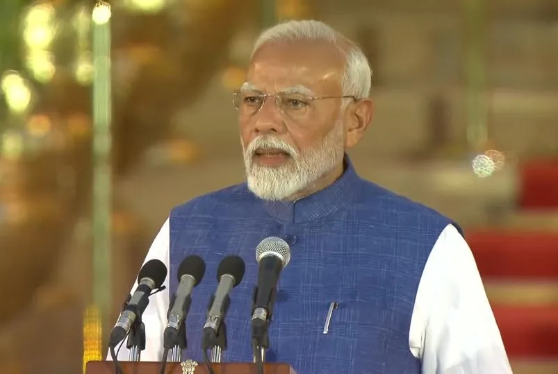 मोदी ने तीसरी बार भारत के प्रधानमंत्री पद की शपथ ली