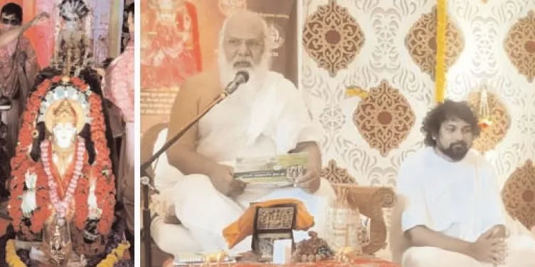 पैलेस ग्राउंड पर पार्श्वनाथ पद्मावती महादेवी महापूजन में दिखा श्रद्धा का सैलाब