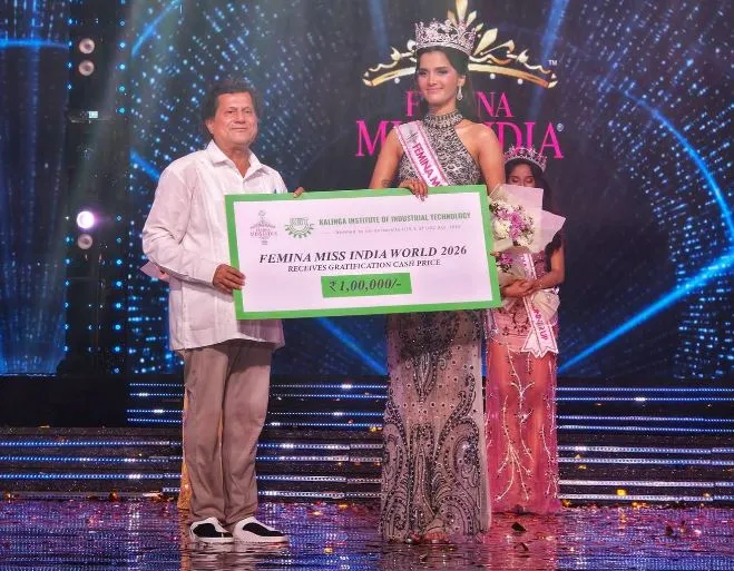 साध्वी सैल को पहनाया गया 'फेमिना मिस इंडिया वर्ल्ड 2026' का ताज