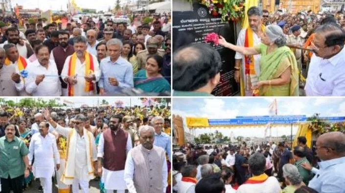 बेंगलूरु: डीके शिवकुमार ने 10.7 किमी लंबी सिग्नल-फ्री सड़क का उद्घाटन किया