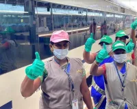 'स्वच्छता ही सेवा' अभियान में दक्षिण रेलवे ने दिया सफाई का संदेश