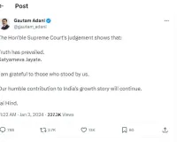 हिंडनबर्ग मामला: उच्चतम न्यायालय के फैसले पर क्या बोले गौतम अडाणी?