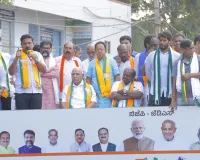 भाजपा-जद (एस) का विरोध मार्च जारी, आज यहां पहुंचेगी 'मैसूरु चलो' पदयात्रा