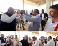 खरगे और राहुल बेलगावी पहुंचे, कांग्रेस नेता बोले- गांधीजी के आदर्शों से प्रेरणा लेंगे