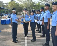 वायुसेना स्टेशन में अग्निवीरवायु प्रशिक्षुओं के चौथे बैच की पासिंग आउट परेड हुई