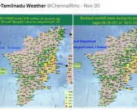 चक्रवात दित्वाह की वजह से तमिलनाडु और पुड्डुचेरी में लगातार बारिश हुई