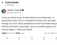 आखिरकार ट्रंप के हाथों तक 'पहुंच गया' नोबेल शांति पदक