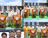 डीके शिवकुमार ने तुंगभद्रा बांध के 33 स्पिलवे गेटों का उद्घाटन किया