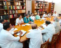 मॉनसून सत्र के दौरान पार्टी की रणनीति के लिए कांग्रेस नेताओं ने चर्चा की
