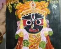 श्रीमाधोपुर के घनिष्ठ शर्मा ने बनाया भगवान जगन्नाथ का मनमोहक चित्र