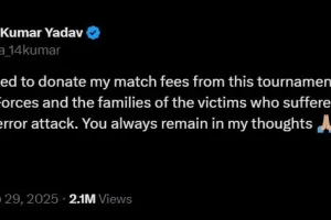 एशिया कप की अपनी मैच फीस सशस्त्र बलों और पहलगाम पीड़ितों को दान करेंगे सूर्य कुमार