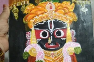श्रीमाधोपुर के घनिष्ठ शर्मा ने बनाया भगवान जगन्नाथ का मनमोहक चित्र