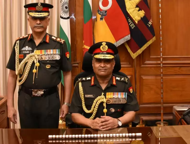 जनरल मनोज पांडे ने थलसेना प्रमुख के तौर पर पदभार संभाला